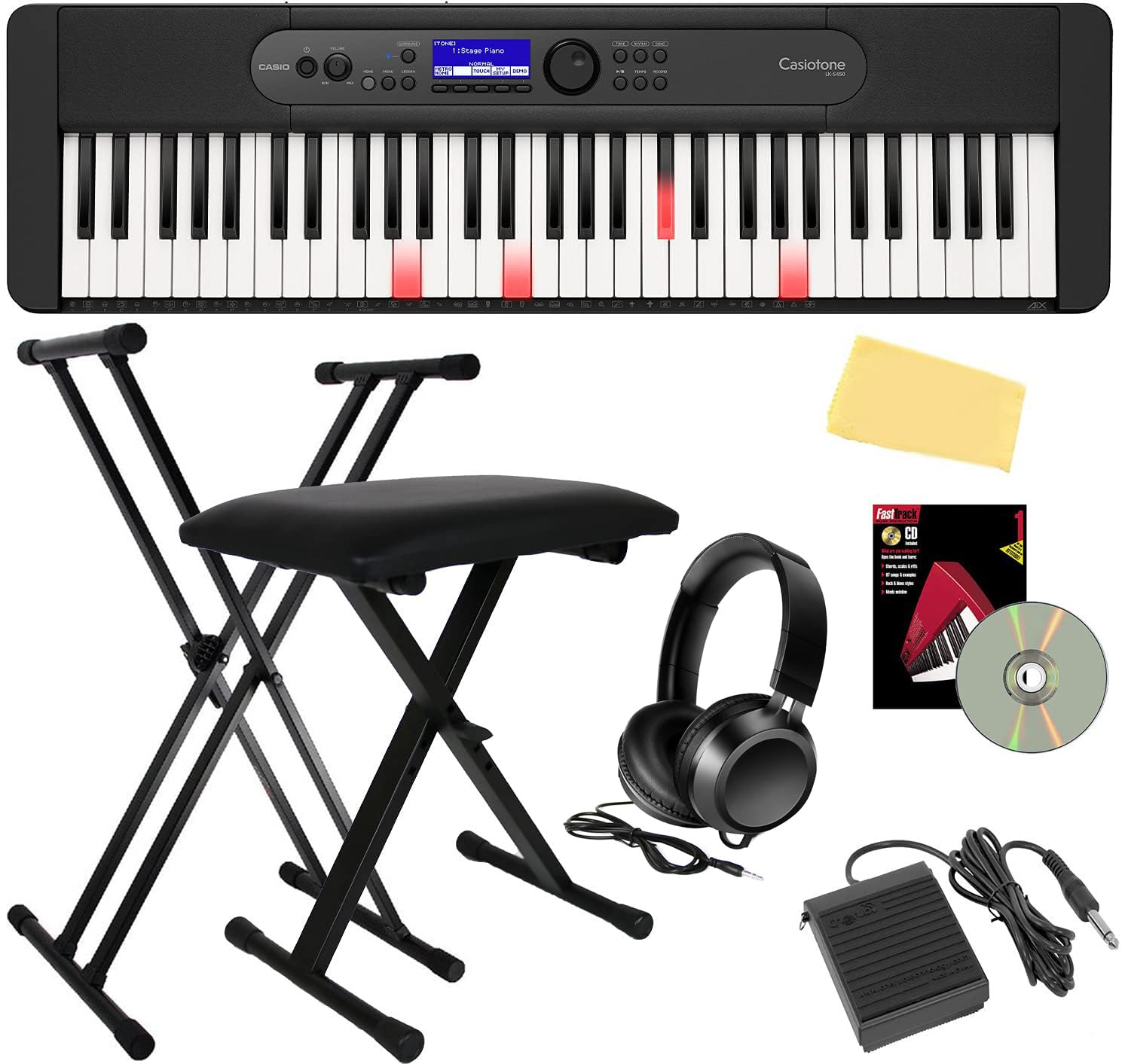 Amazon.co.jp: Casio LK-S450 61キーポータブルキーボードバンドル